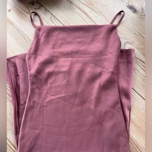 Tsher pink midi slip dress XS new with partial tag